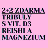 2+2 ZADARMO: Tribulúzy s vitamínom D3 + magnézium + Reishi